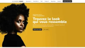 Exemple de site - salon de coiffure - Webutin