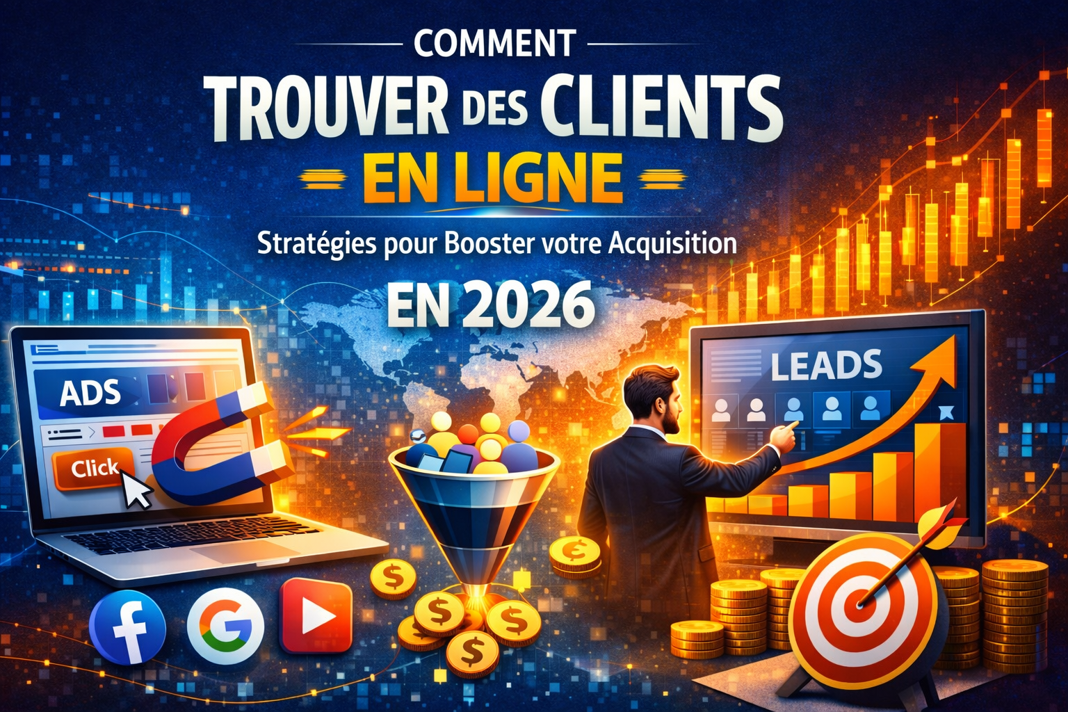 You are currently viewing Comment trouver des clients en ligne en 2026 | Stratégie marketing